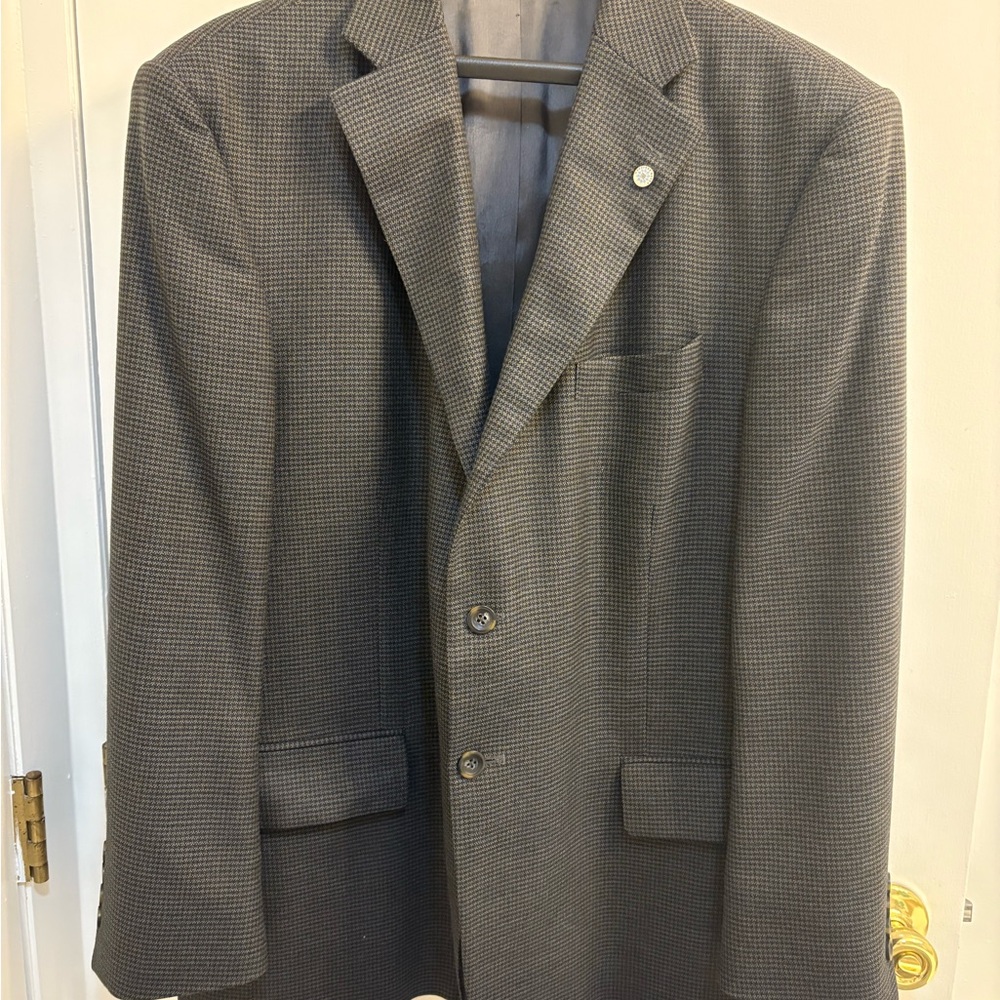 Geoffrey Beene Gray Patterned Blazer - image 2